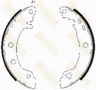 BRAKE ENGINEERING sh1618 -  Комплект тормозных колодок